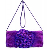 Evening Bag -  Flower - Purple - BG-90674PU